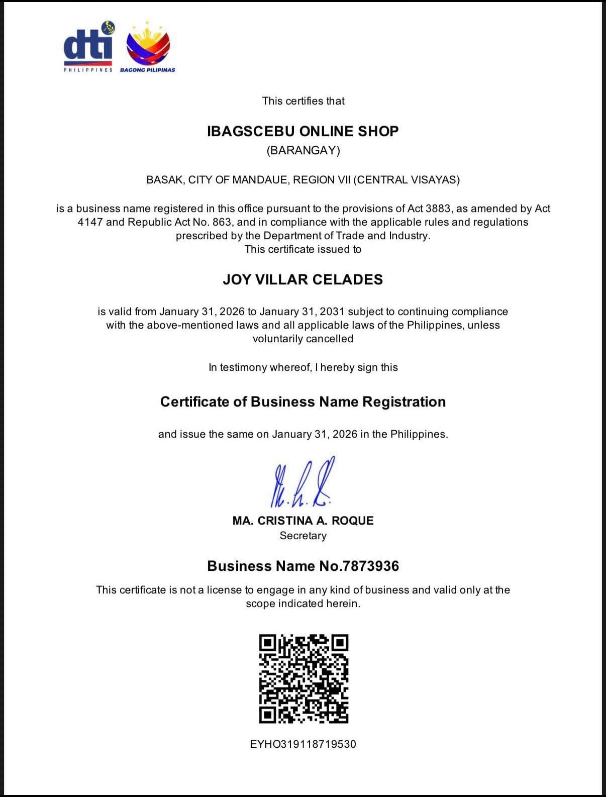 DTI Certification