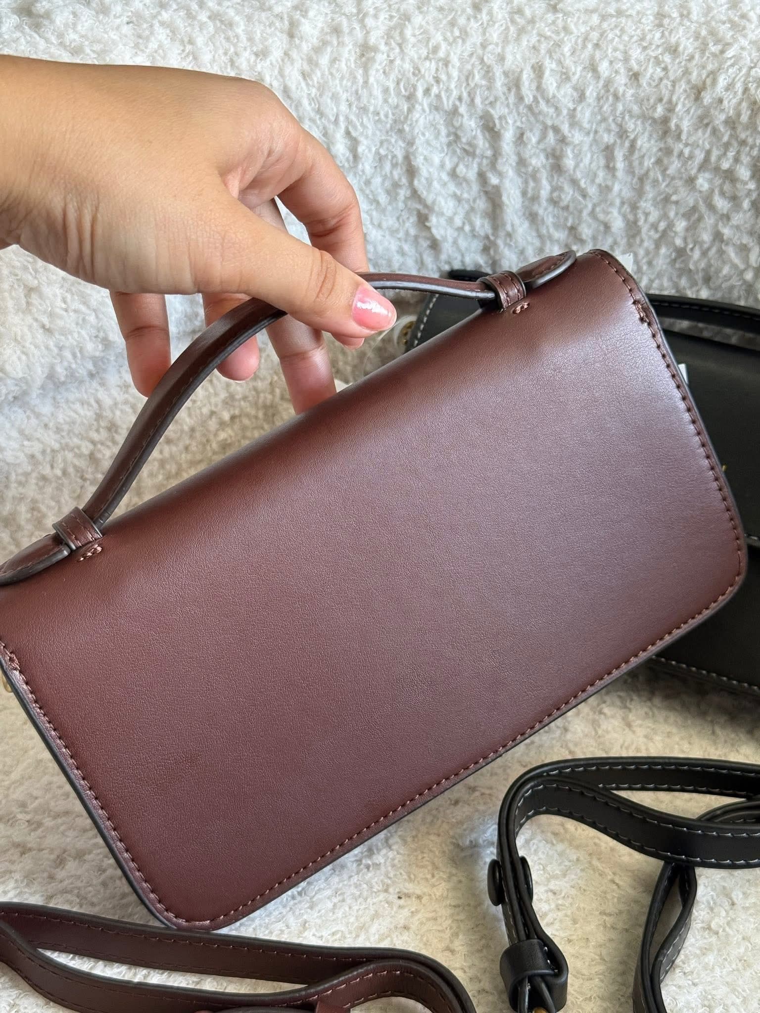 Coach Elora Top Handle Crossbody Bag in Maple