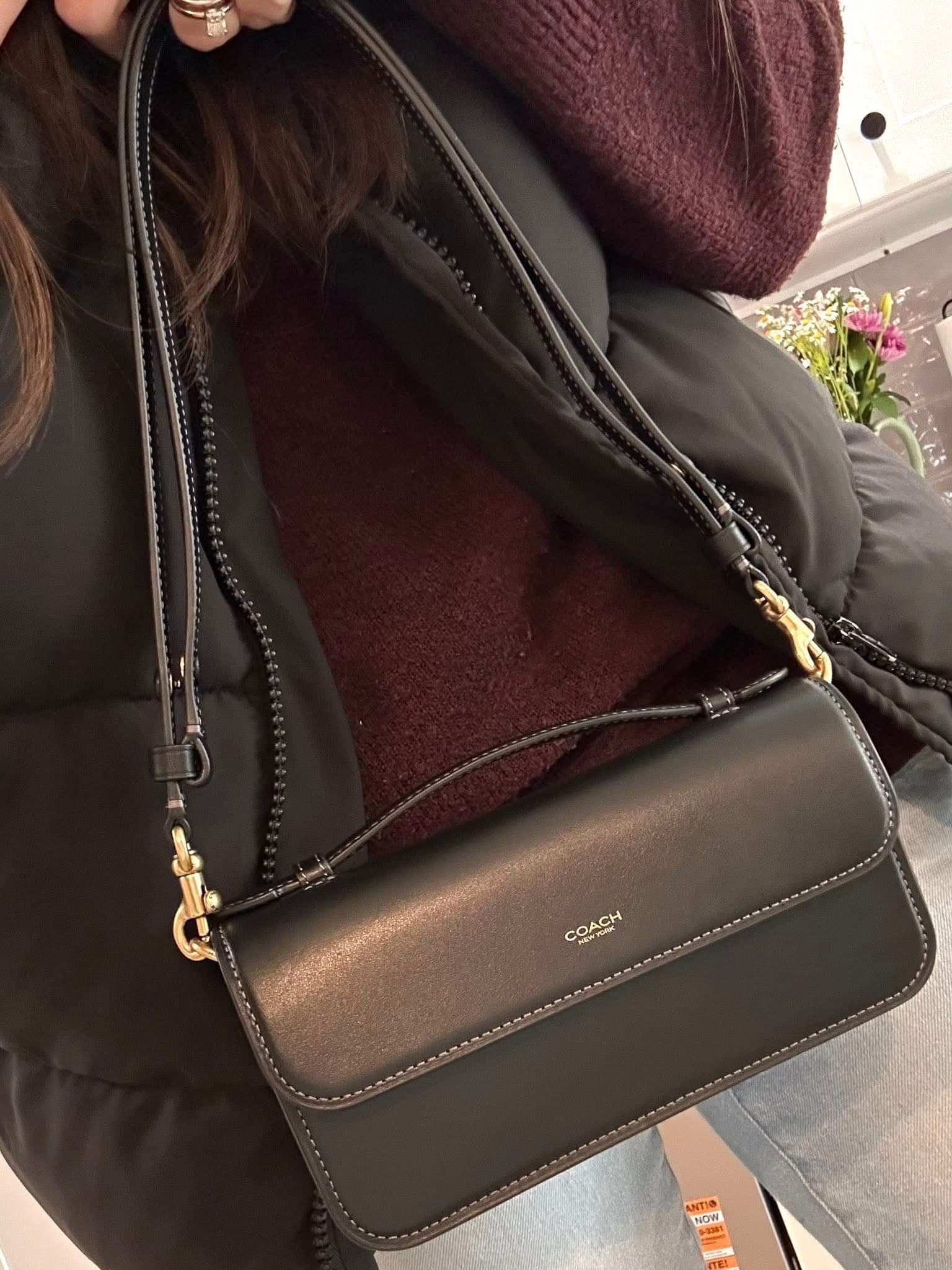 Coach Elora Top Handle Crossbody Bag in Black